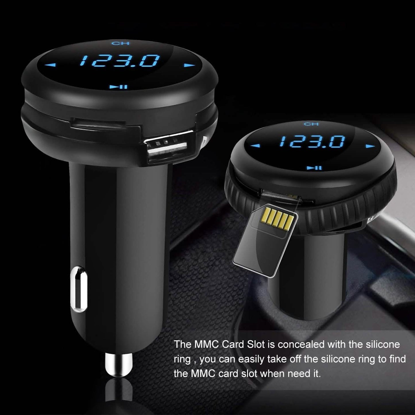 Quick Charge 3.0 Car Charger Wireless 4.2 FM Transmitter 23W 3A Dual USB DailySale