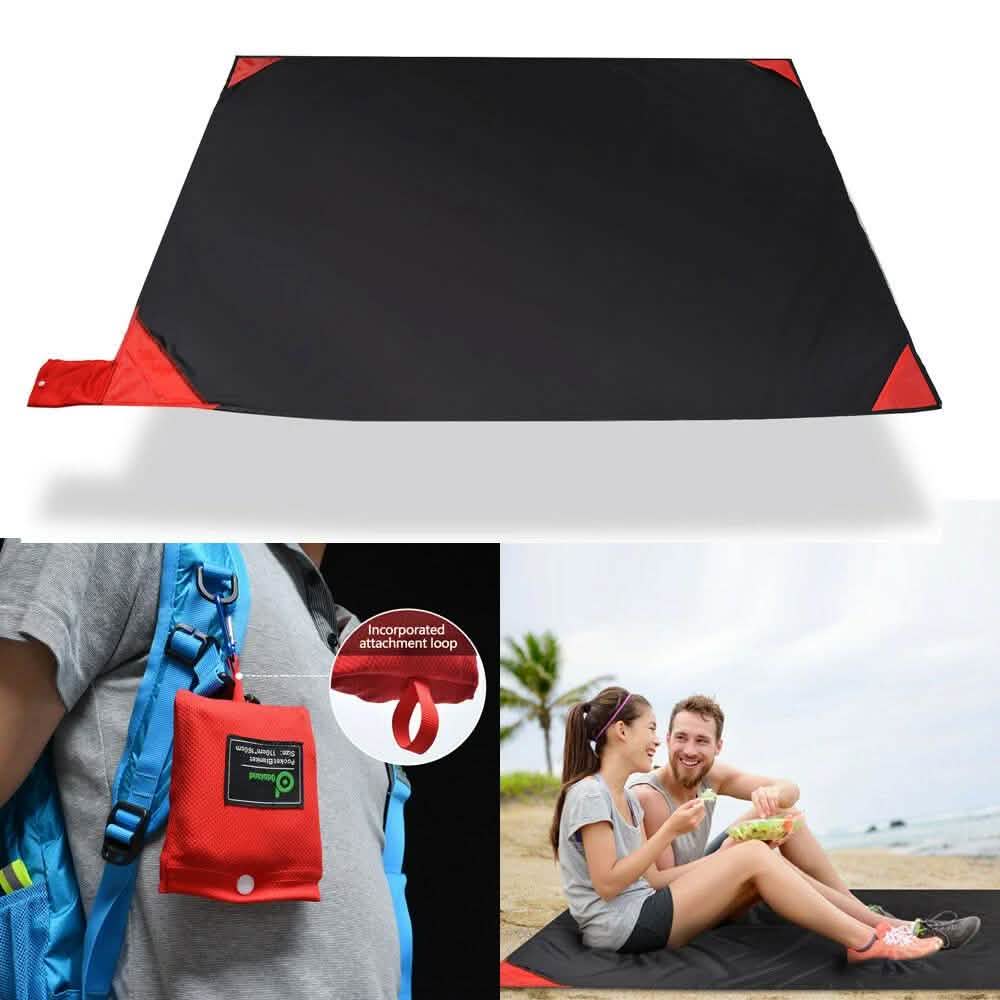 Quick Drying Mat Waterproof Picnic Sheet Beach Blanket Pocket Sand Pad DailySale