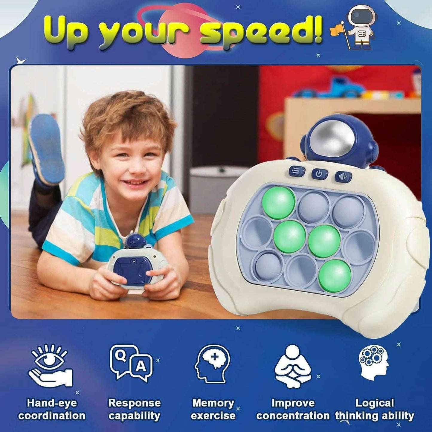 Quick Push Pop Game-it Fidget Toys Pro for Kids and Adults DailySale