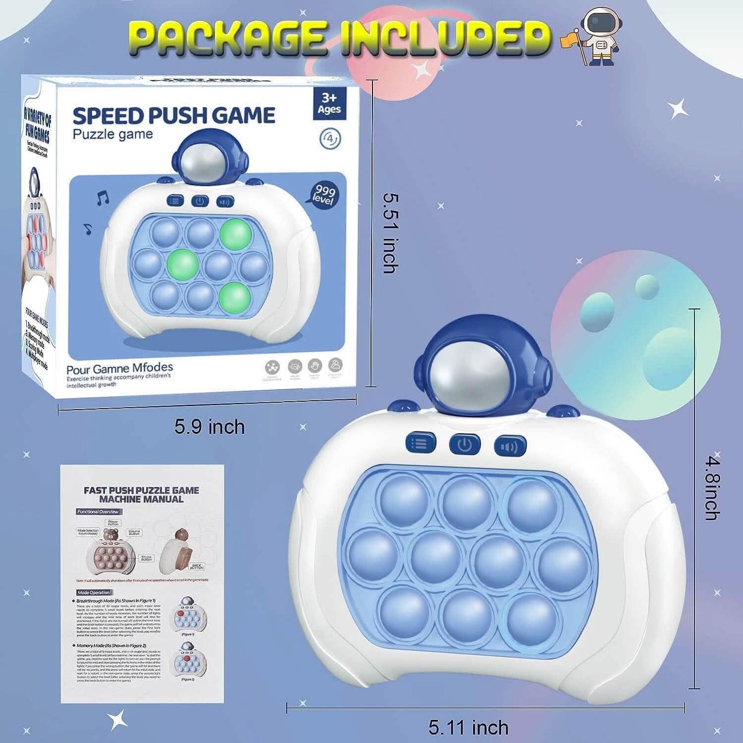 Quick Push Pop Game-it Fidget Toys Pro for Kids and Adults DailySale