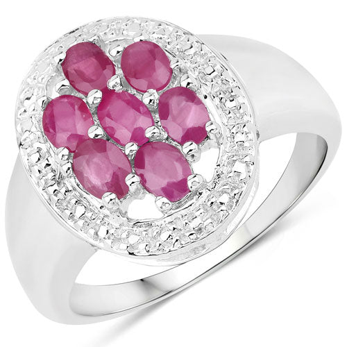1.54 Carat Genuine Ruby .925 Sterling Silver Ring Bids.com