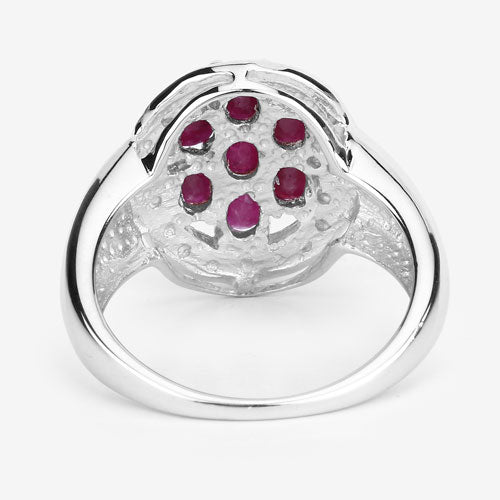 1.54 Carat Genuine Ruby .925 Sterling Silver Ring Bids.com