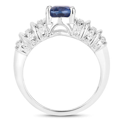1.40 Carat Genuine Kyanite .925 Sterling Silver Ring Bids.com