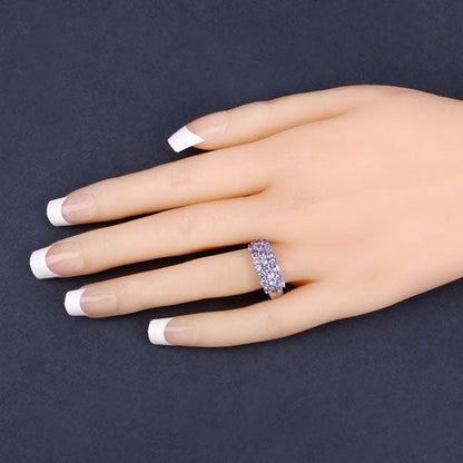 1.54 Carat Genuine Tanzanite .925 Sterling Silver Ring Bids.com
