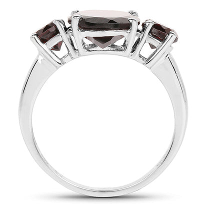 5.01 Carat Genuine Garnet .925 Sterling Silver Ring Bids.com