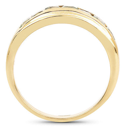 14K Yellow Gold Plated 1.26 Carat Genuine Green Sapphire .925 Sterling Silver Ring Bids.com
