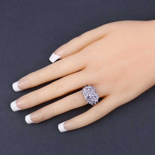 2.03 Carat Genuine Tanzanite .925 Sterling Silver Ring Bids.com