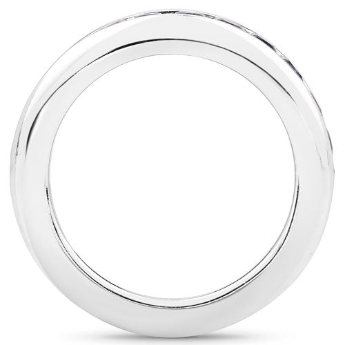 3.12 Carat Genuine Blue Sapphire .925 Sterling Silver Ring Bids.com