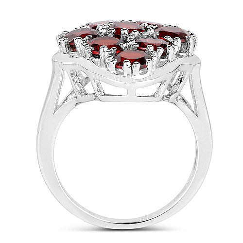 5.22 Carat Genuine  Garnet .925 Sterling Silver Ring Bids.com