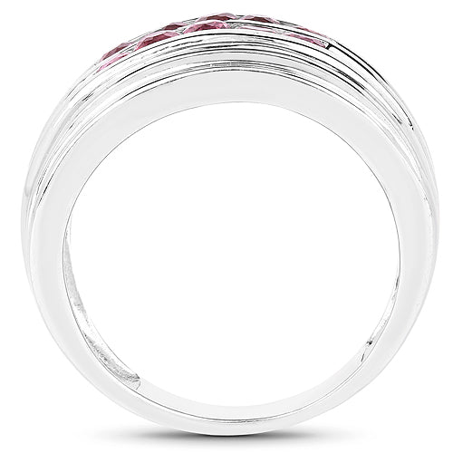 1.00 Carat Genuine Pink Tourmaline .925 Sterling Silver Ring Bids.com