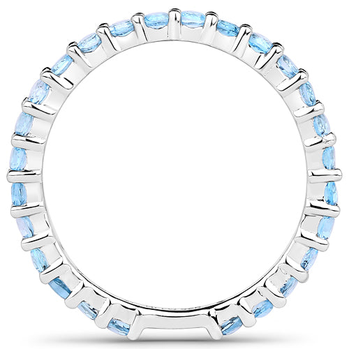 0.94 Carat Genuine Swiss Blue Topaz .925 Sterling Silver Ring Bids.com
