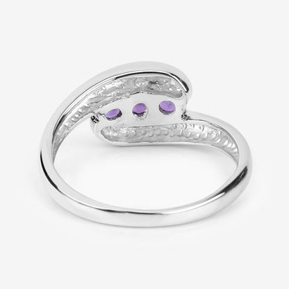 0.54 Carat Genuine Amethyst .925 Sterling Silver Ring Bids.com