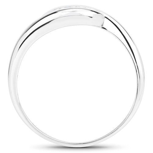 0.74 Carat Genuine Blue Topaz .925 Sterling Silver Ring Bids.com