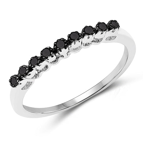 0.32 Carat Genuine Multi Diamond .925 Sterling Silver Ring Bids.com