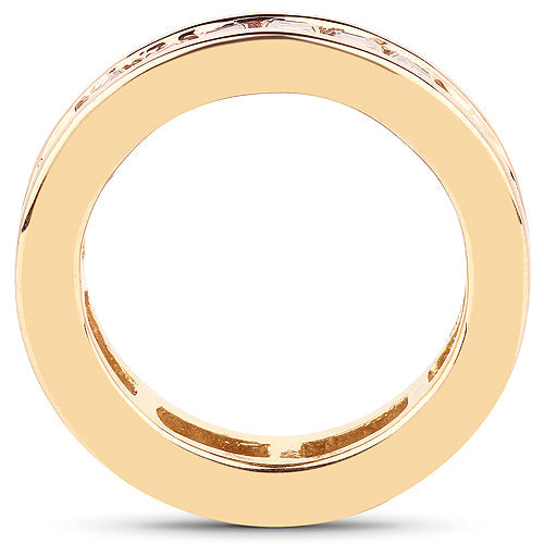 14K Yellow Gold Plated 4.32 Carat Genuine Multi Sapphire .925 Sterling Silver Ring Bids.com