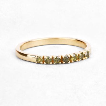 0.22 Carat Genuine Dark Yellow Diamond 14K Yellow Gold Ring (I1-I2) Bids.com