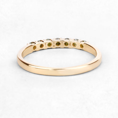 0.22 Carat Genuine Dark Yellow Diamond 14K Yellow Gold Ring (I1-I2) Bids.com