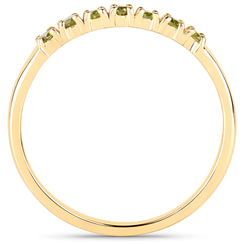 0.22 Carat Genuine Dark Yellow Diamond 14K Yellow Gold Ring (I1-I2) Bids.com
