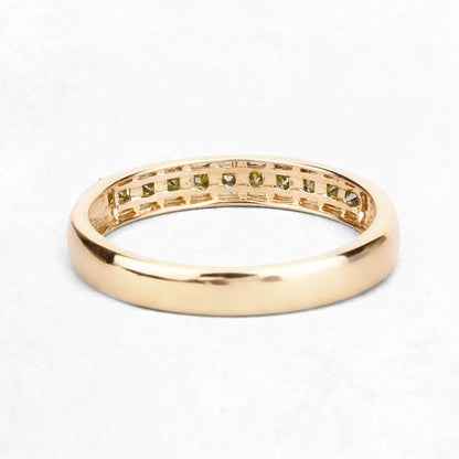 0.27 Carat Genuine Yellow Diamond 14K Yellow Gold Ring (SI1-SI2) Bids.com