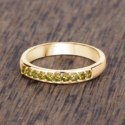 0.27 Carat Genuine Yellow Diamond 14K Yellow Gold Ring (SI1-SI2) Bids.com