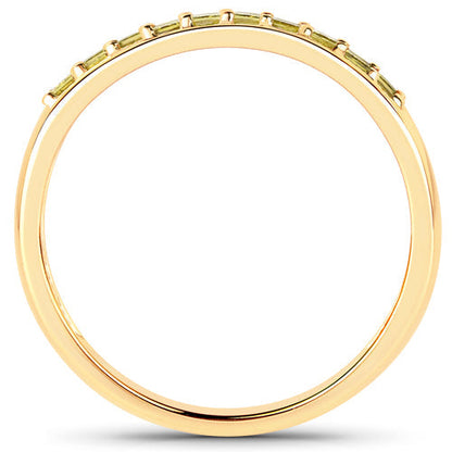 0.27 Carat Genuine Yellow Diamond 14K Yellow Gold Ring (SI1-SI2) Bids.com