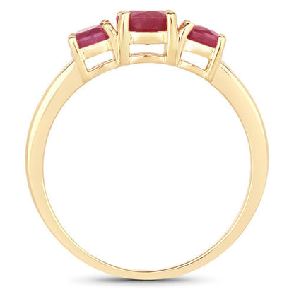 1.15 Carat Genuine Ruby 14K Yellow Gold Ring Bids.com