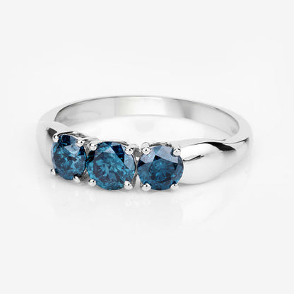 1.03 Carat Genuine Blue Diamond 14K White Gold Ring Bids.com
