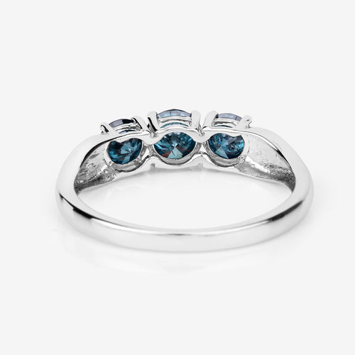1.03 Carat Genuine Blue Diamond 14K White Gold Ring Bids.com