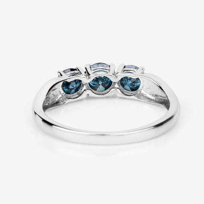 1.03 Carat Genuine Blue Diamond 14K White Gold Ring Bids.com