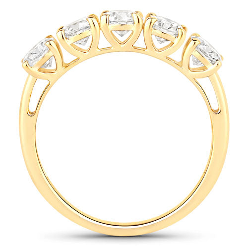 1.50 Carat Genuine Lab Grown Diamond 14K Yellow Gold Ring Bids.com