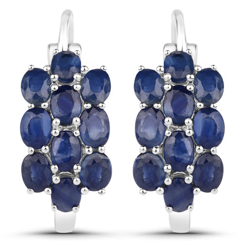 10.40 Carat Genuine Blue Sapphire .925 Sterling Silver 3 Piece Jewelry Set (Ring, Earrings, and Pendant w/ Chain) Bids.com