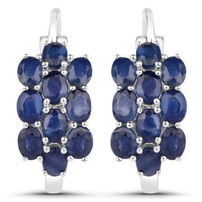 10.40 Carat Genuine Blue Sapphire .925 Sterling Silver 3 Piece Jewelry Set (Ring, Earrings, and Pendant w/ Chain) Bids.com