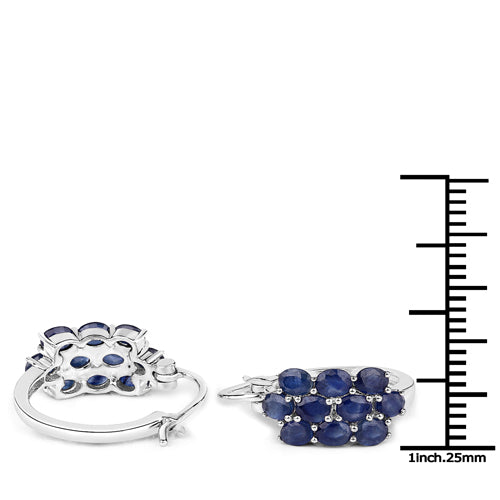 10.40 Carat Genuine Blue Sapphire .925 Sterling Silver 3 Piece Jewelry Set (Ring, Earrings, and Pendant w/ Chain) Bids.com