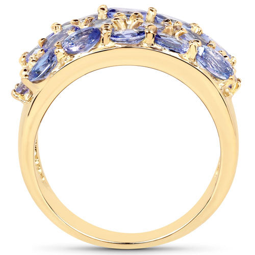 2.72 Carat Genuine Tanzanite .925 Sterling Silver Ring Bids.com
