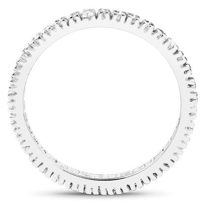 0.57 Carat Genuine Champagne Diamond .925 Sterling Silver Ring Bids.com