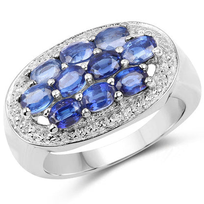 2.20 Carat Genuine Kyanite .925 Sterling Silver Ring Bids.com