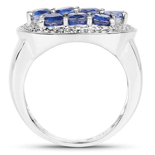 2.20 Carat Genuine Kyanite .925 Sterling Silver Ring Bids.com