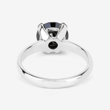 3.00 Carat Genuine Black Diamond 14K White Gold Ring Bids.com