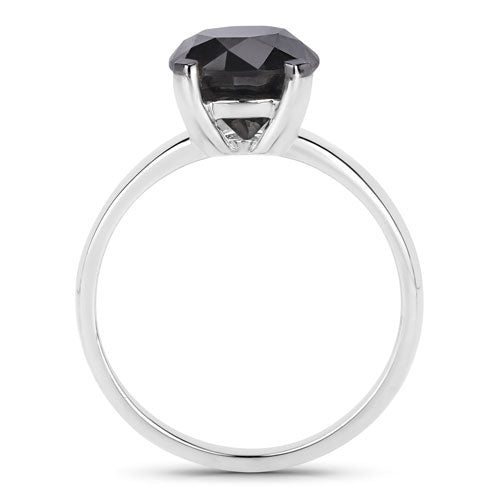 3.00 Carat Genuine Black Diamond 14K White Gold Ring Bids.com