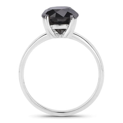 3.00 Carat Genuine Black Diamond 14K White Gold Ring Bids.com