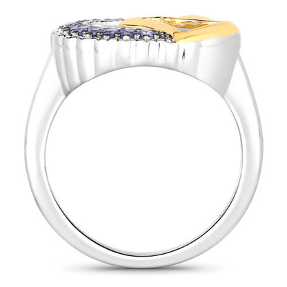 0.28 Carat Genuine Tanzanite .925 Sterling Silver Ring Bids.com