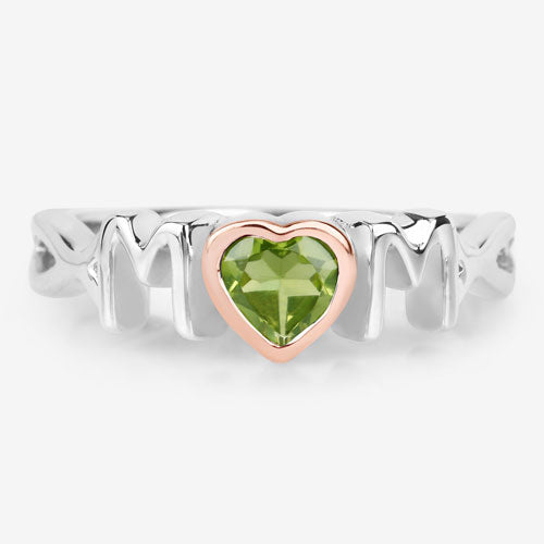 0.44 Carat Genuine Peridot .925 Sterling Silver Ring Bids.com