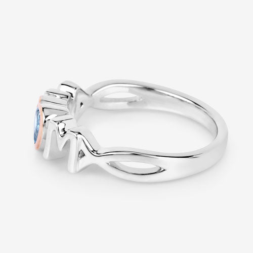 0.52 Carat Genuine Swiss Blue Topaz .925 Sterling Silver Ring Bids.com