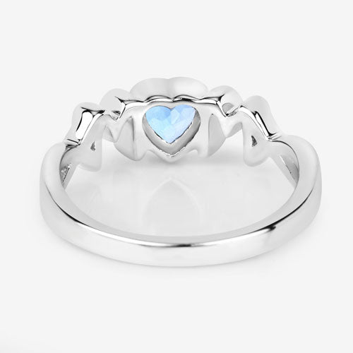 0.52 Carat Genuine Swiss Blue Topaz .925 Sterling Silver Ring Bids.com