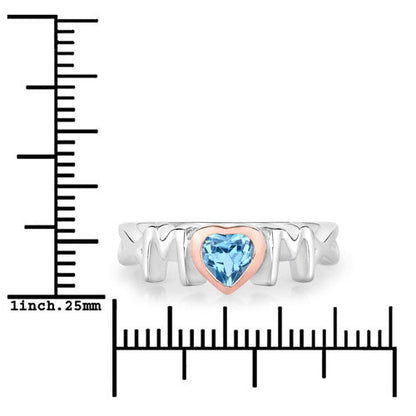0.52 Carat Genuine Swiss Blue Topaz .925 Sterling Silver Ring Bids.com