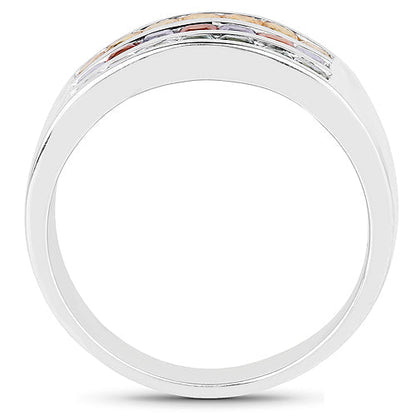 1.69 Carat Genuine Multi Sapphire .925 Sterling Silver Ring Bids.com