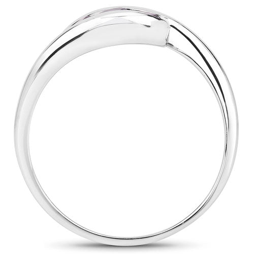 0.54 Carat Genuine Amethyst .925 Sterling Silver Ring Bids.com
