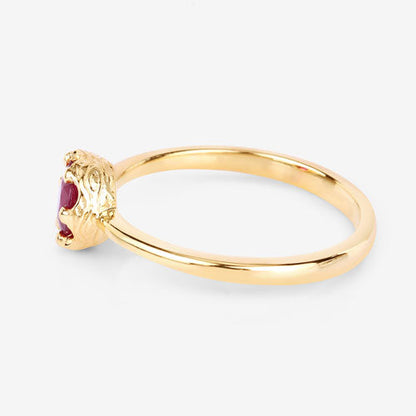 0.50 Carat Genuine Ruby 14K Yellow Gold Ring Bids.com