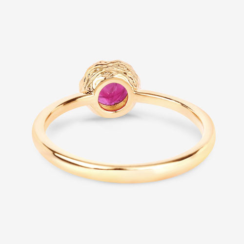 0.50 Carat Genuine Ruby 14K Yellow Gold Ring Bids.com