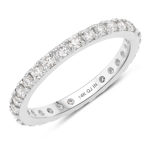 1.00 Carat Lab Grown Diamond 14K White Gold Ring Bids.com